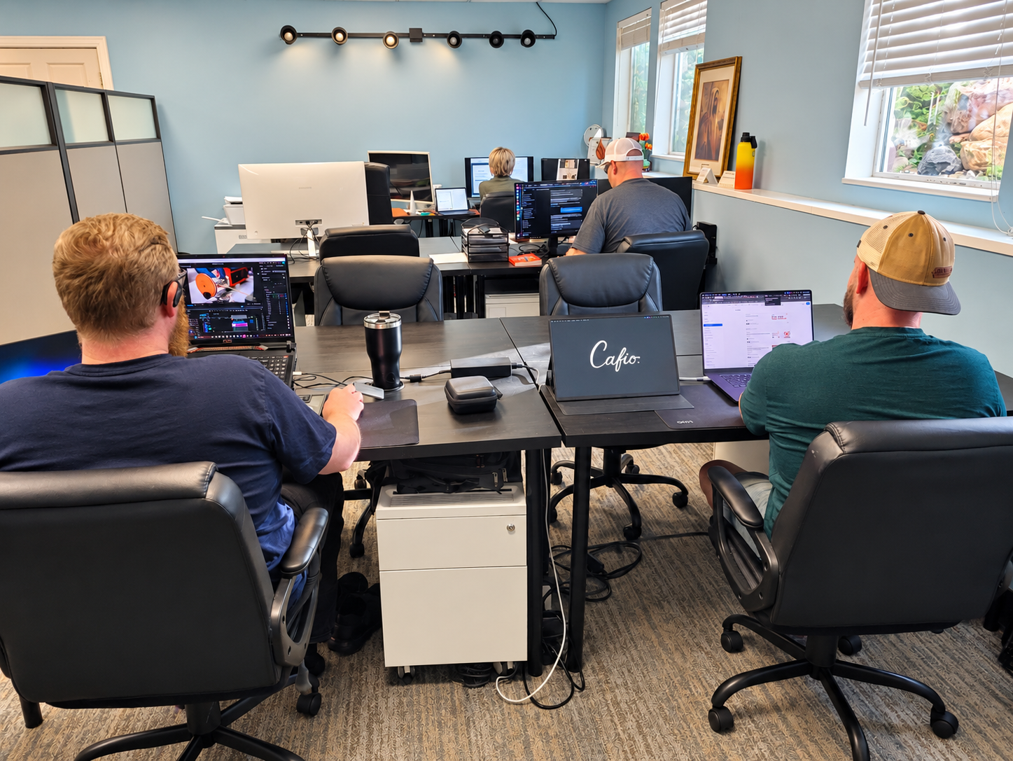 Members working at the LIVE IT Business Growth Hub in Provo